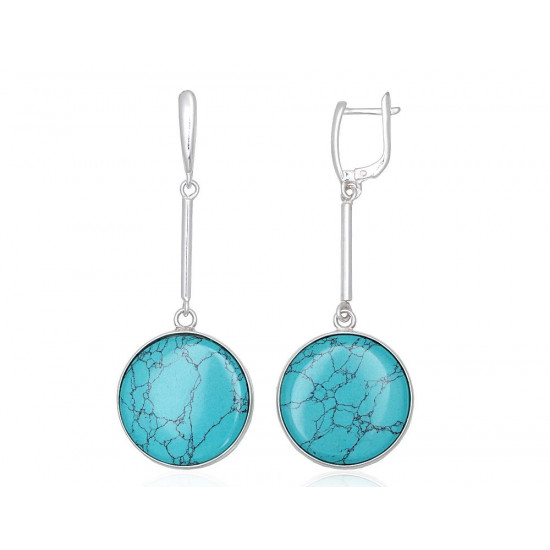Turquoise silver earrings Turquoise silver earrings